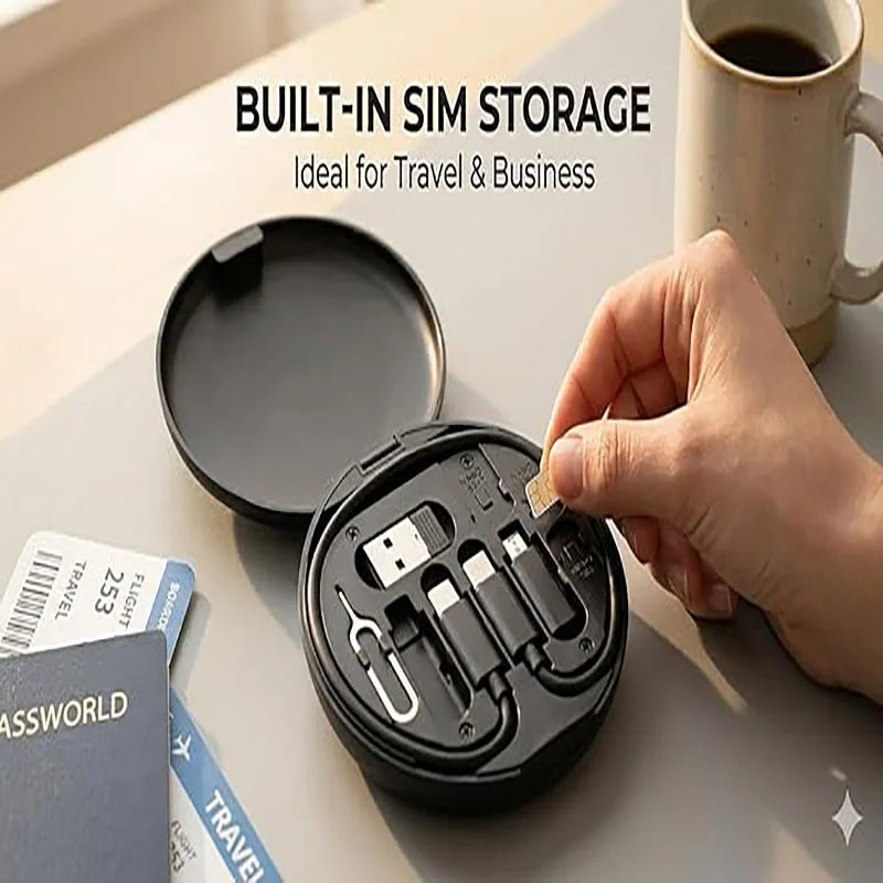 60W USB-C Fast Charging Cable Set - 3 in 1 Travel Organizer Kit