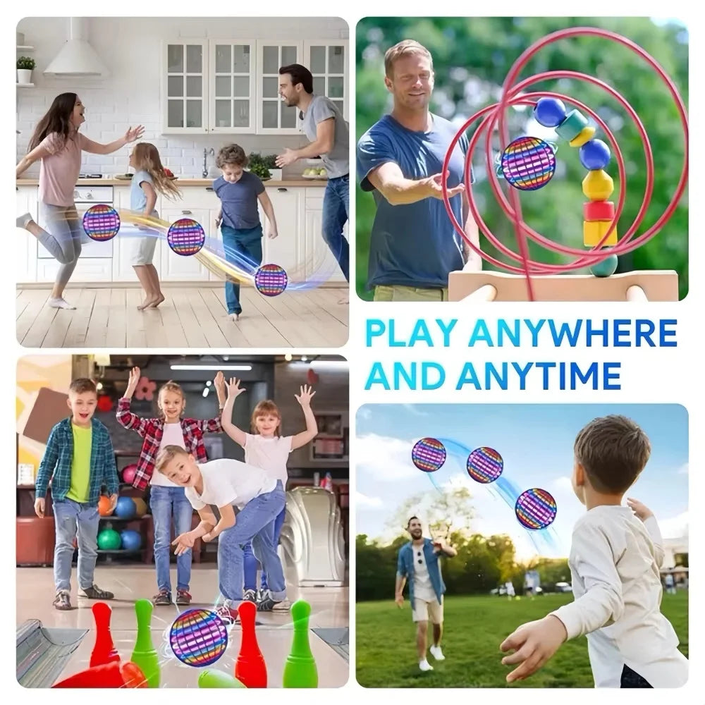 Pelota Voladora Boomerang con Luces — Control por Movimiento de Mano